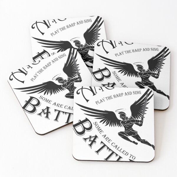 Item preview, NOT ALL ANGELS PLAY THE HARP AND SING SPARTAN ANGEL| Christian Quotes| Scripture designed and sold by JB-squared Design.