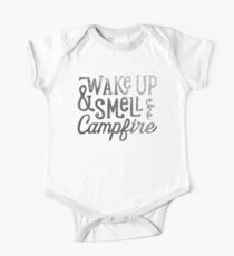 wake up & smell the campfire One Piece - Short Sleeve