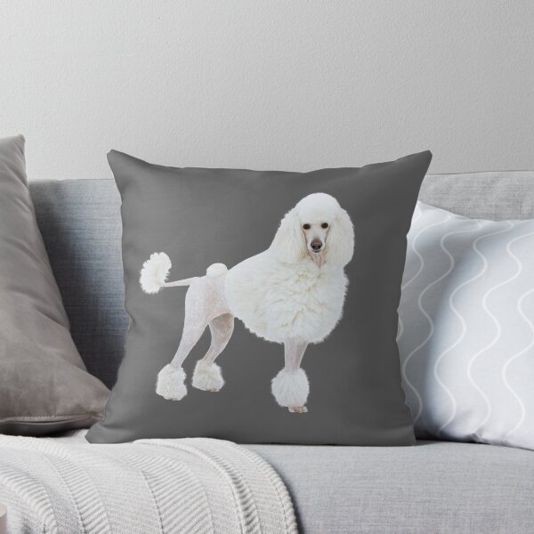 Item preview, dog big royal white poodle with lion haircut designed and sold by nataliavavilina.