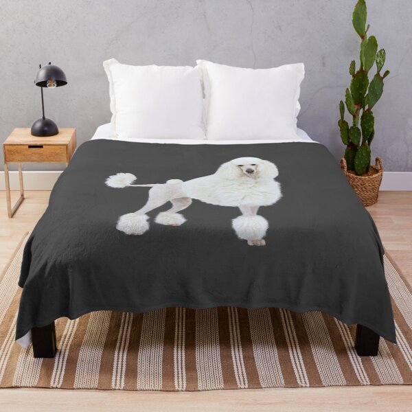 Item preview, dog big royal white poodle with lion haircut designed and sold by nataliavavilina.
