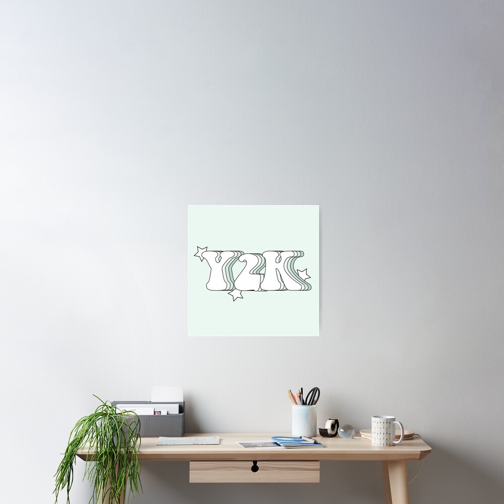 "Sage Green Y2K" Poster by alwayselle Redbubble