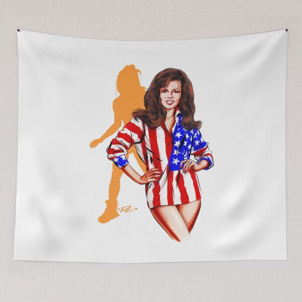 Item preview, Raquel Welch - An illustration by Paul Cemmick designed and sold by TIGERDAVER.