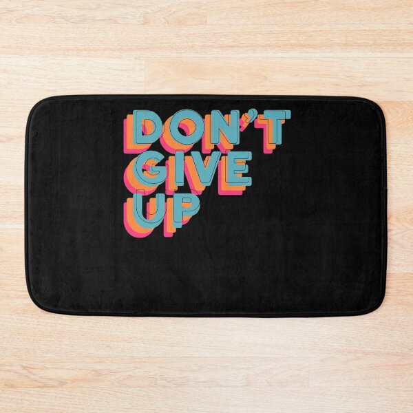 Item preview, Don't Give Up Retro Typography Motivational Quote Slogan designed and sold by sillyquestions.