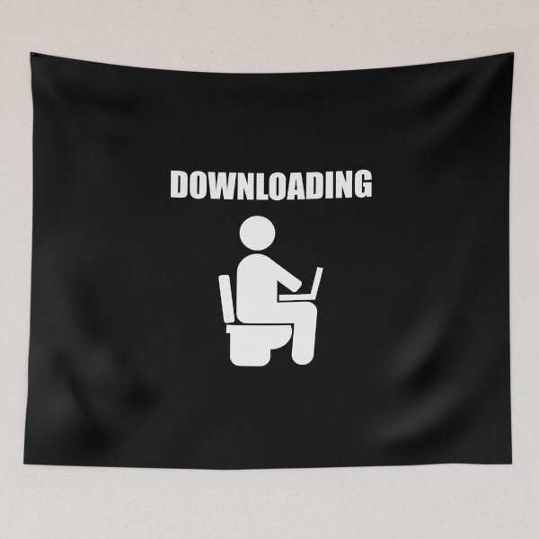 Item preview, DOWNLOADING TOILET TOILET designed and sold by Montrepeneuer.