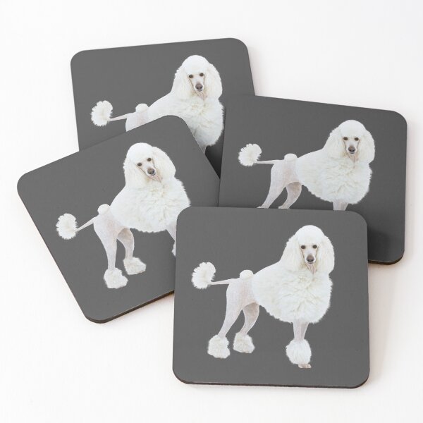 Item preview, dog big royal white poodle with lion haircut designed and sold by nataliavavilina.