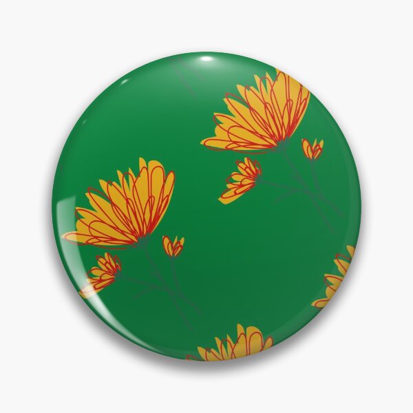 Item preview, Red and Yellow Floral (Green) designed and sold by MadeByAbs.