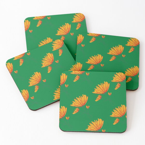 Item preview, Red and Yellow Floral (Green) designed and sold by MadeByAbs.
