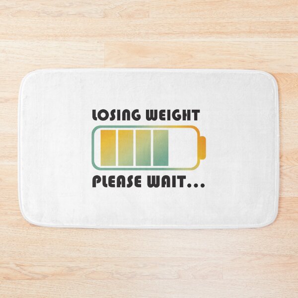 Item preview, LOSING WEIGHT PLEASE WAIT Weight Loss Loading Bar Fitness Motivation  designed and sold by Drago Art.