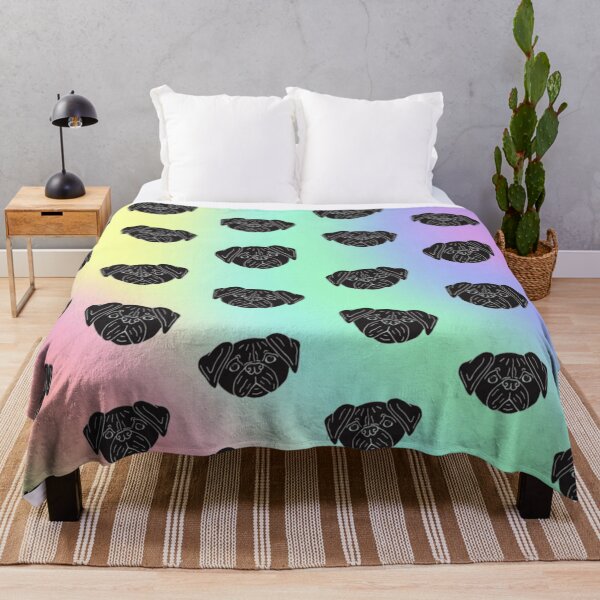 Item preview, Pattern Of Black Pug Face designed and sold by THISPUGVIBE.
