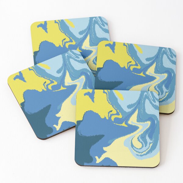 Item preview, Groovy Blue and Yellow 70's Art designed and sold by toohot2trot189.