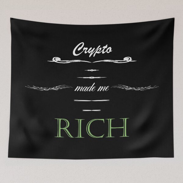 Item preview, Crypto made me rich shirts gifts and products designed and sold by glitchman2.