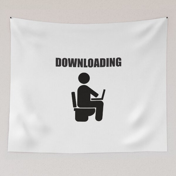 Item preview, DOWNLOADING TOILET TOILET designed and sold by Montrepeneuer.