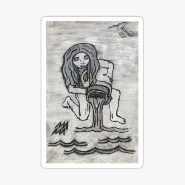 Aquarius the Water Bearer Sticker