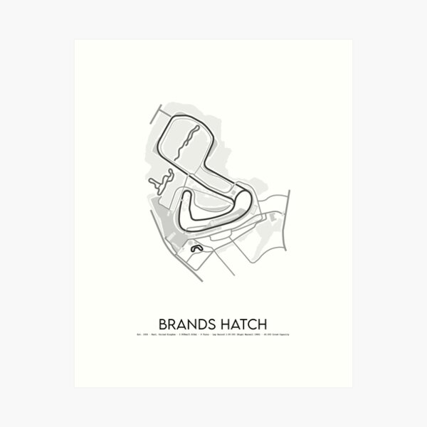 Item preview, Brands Hatch - British Grand Prix Motor Racing Track Design designed and sold by d25bev.