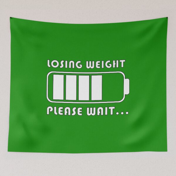 Item preview, Weight Loss Loading Bar Fitness Motivation "LOSING WEIGHT PLEASE WAIT" designed and sold by Drago Art.