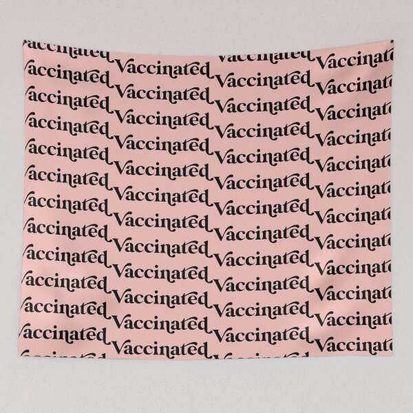 Item preview, Retro Vaccinated Design in with Peach Background designed and sold by cutetype.