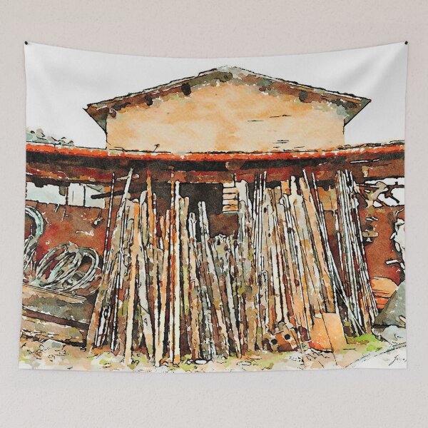 Item preview, Hortus Conclusus: wooden posts designed and sold by Giuseppe Cocco.