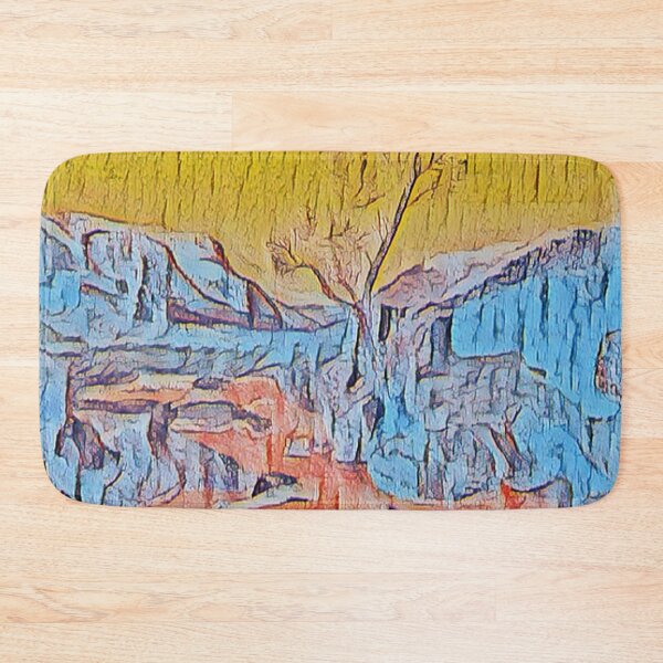 Item preview, Summer Mountain Landscape picture. Van Gogh style painting Yellow designed and sold by Inspire-me-CYK.