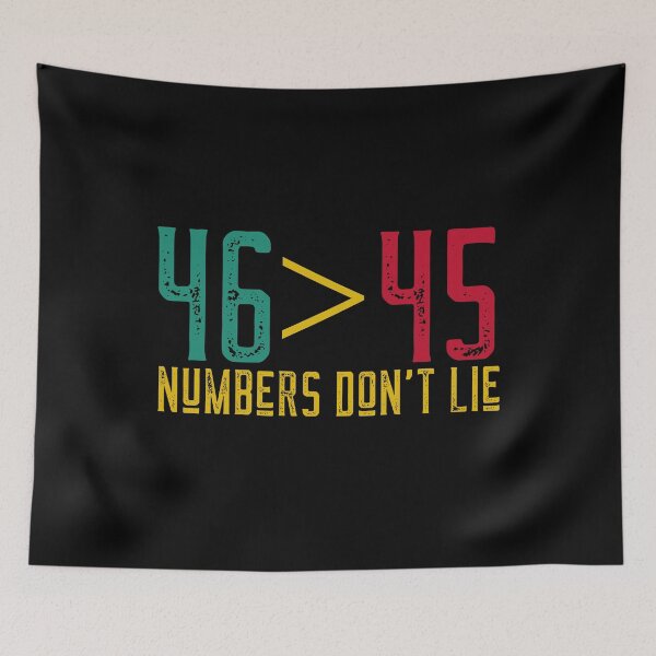 Item preview, 46 > 45 Numbers Don't Lie - Inauguration Day designed and sold by alancrapopod.