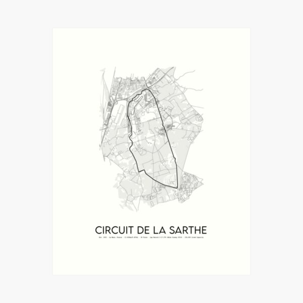 Item preview, Circuit de la Sarthe - 24 Hours of Le Mans Motor Racing Track Design designed and sold by d25bev.
