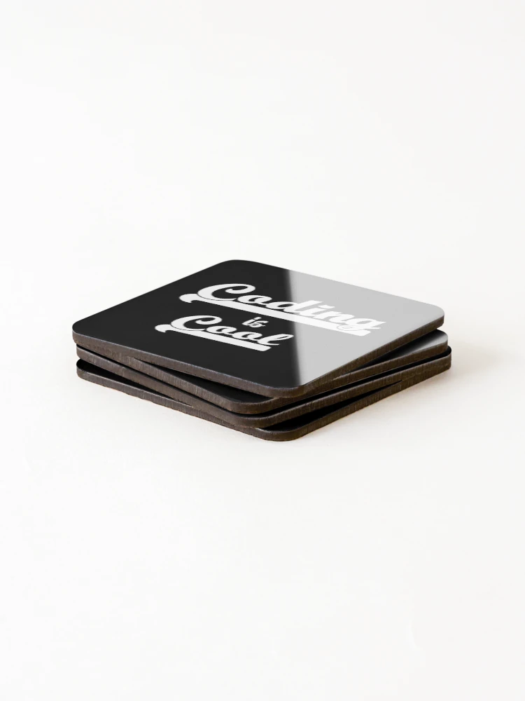 Thumbnail 4 of 5, Coasters (Set of 4), Coding Is Cool designed and sold by RADesigns21.