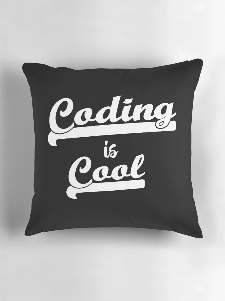 Thumbnail 3 of 4, Pillow, Coding Is Cool designed and sold by RADesigns21.