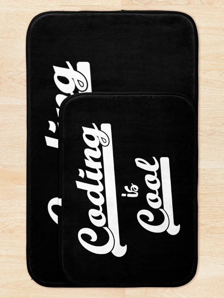 Thumbnail 5 of 6, Bath Mat, Coding Is Cool designed and sold by RADesigns21.