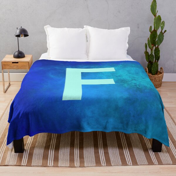 Item preview, Cosmic Fire Blue Alphabet F designed and sold by geoceltic.