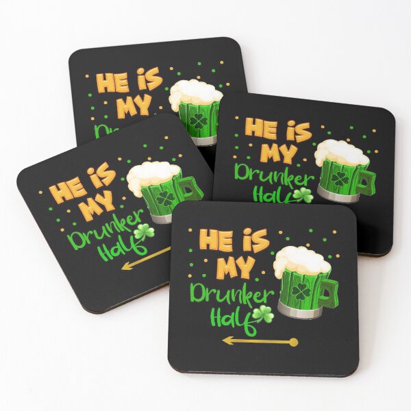 Item preview, He's my Drunker Half St. Patrick's Day Couple Matching designed and sold by Nzgiftsandmore.
