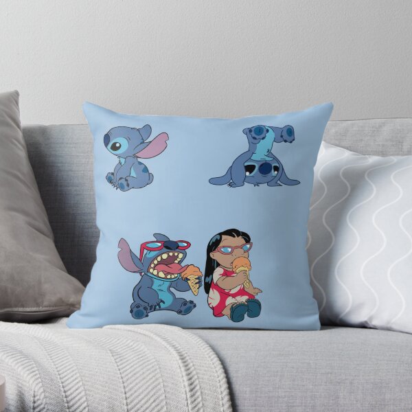 Disney Lilo & Stitch Angel Tropical Hawai'i Beach Vibes Throw Pillow,  18x18, Multicolor