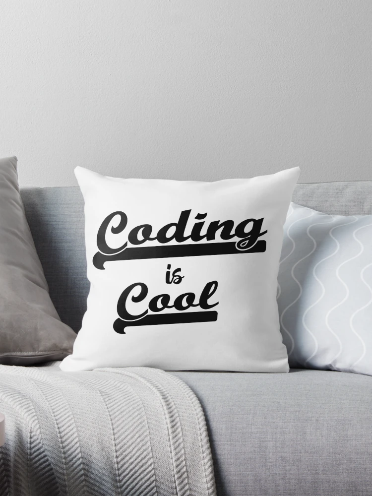 Thumbnail 1 of 4, Pillow, Coding Is Cool designed and sold by RADesigns21.