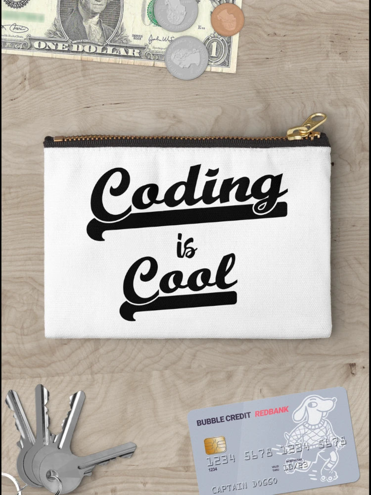 Thumbnail 3 of 4, Zipper Pouch, Coding Is Cool designed and sold by RADesigns21.