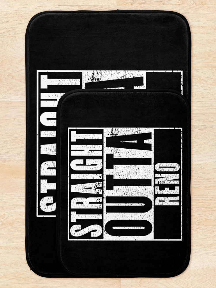 Thumbnail 5 of 6, Bath Mat, Straight Outta Reno designed and sold by RandomStuffShop.