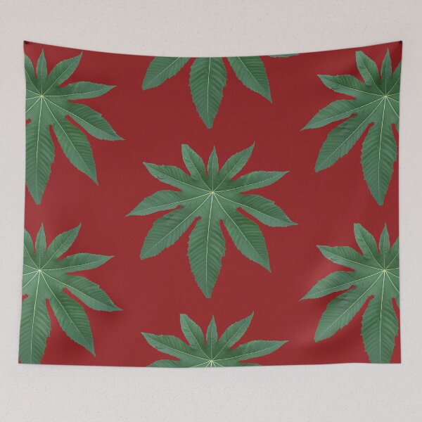 Item preview, castor leaf-red background designed and sold by CSouissi.