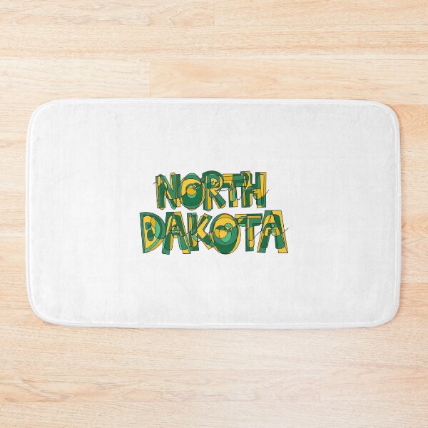 Item preview, Green and Yellow North Dakota Word Doodle designed and sold by klaireep.