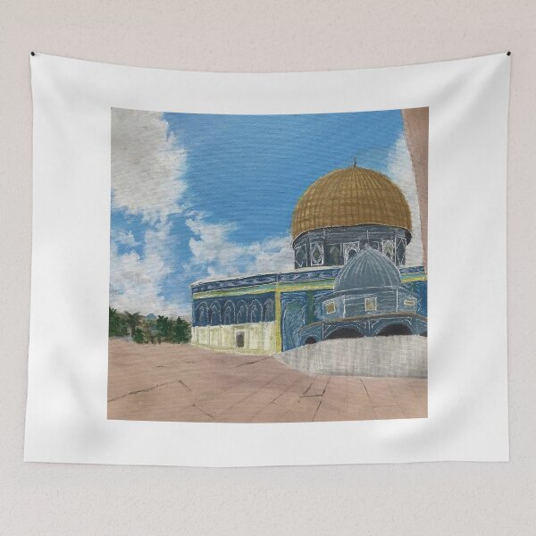 Item preview, Jerusalem acrylic painting القدس الشريفة  designed and sold by fatimaadraws.