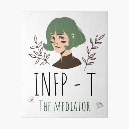 Shy Girl Infp T The Mediator And Healer Mbti Personality Illustrated Art Board Print By Sun Shadoww Redbubble
