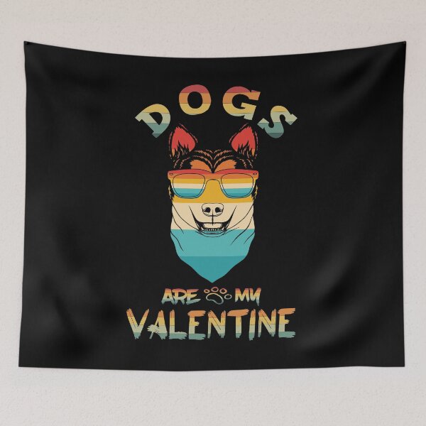 Item preview, Dogs Are My Valentine designed and sold by Aminepop.