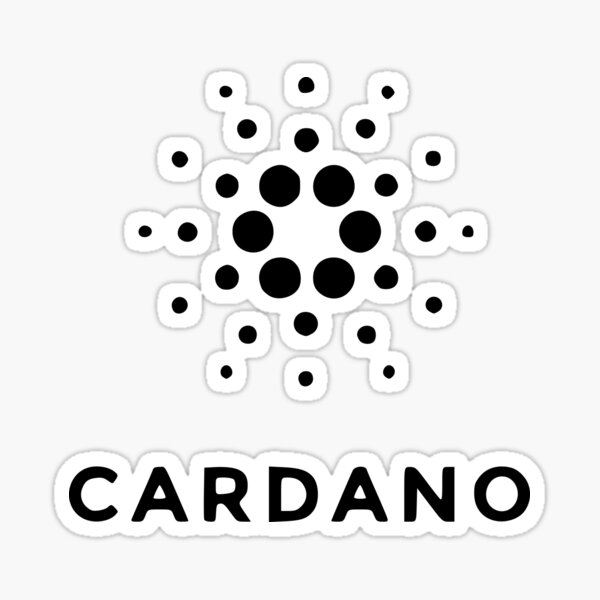 Cardano Ada Dark Blue Circle Logo Sticker By Cryptomart Redbubble
