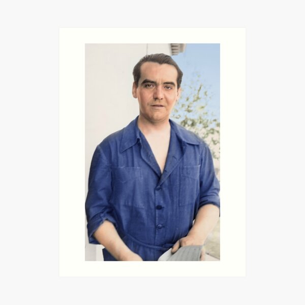 Federico García Lorca. Summer of 1935. Huerta de San Vicente. Art Print