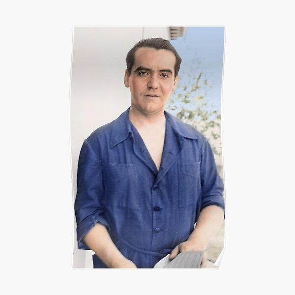 Federico García Lorca. Summer of 1935. Huerta de San Vicente. Poster