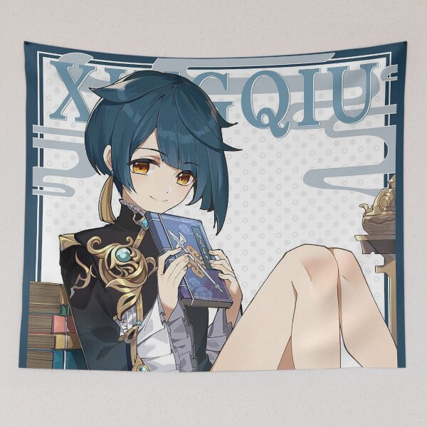 Item preview, Genshin Impact - Xingqiu Birthday Official Artwork 2020 designed and sold by Krimsy.