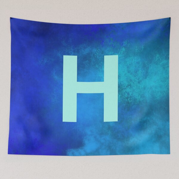 Item preview, Cosmic Fire Blue Alphabet H designed and sold by geoceltic.