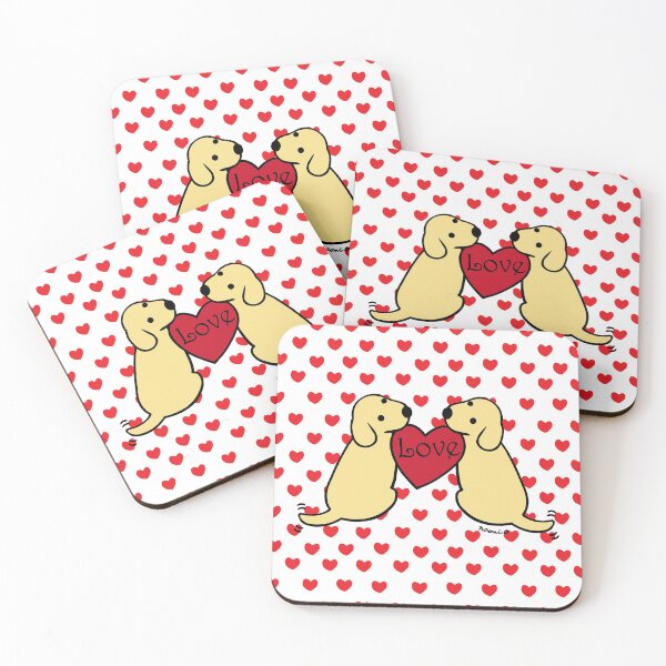 Item preview, Yellow Labrador Twins with Love designed and sold by HappyLabradors.