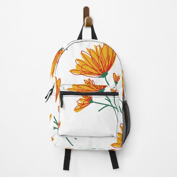 Item preview, Red and Yellow Floral (white) designed and sold by MadeByAbs.
