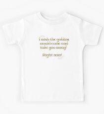 Kobolde nehmen dich weg (schwarz) Kinder T-Shirt