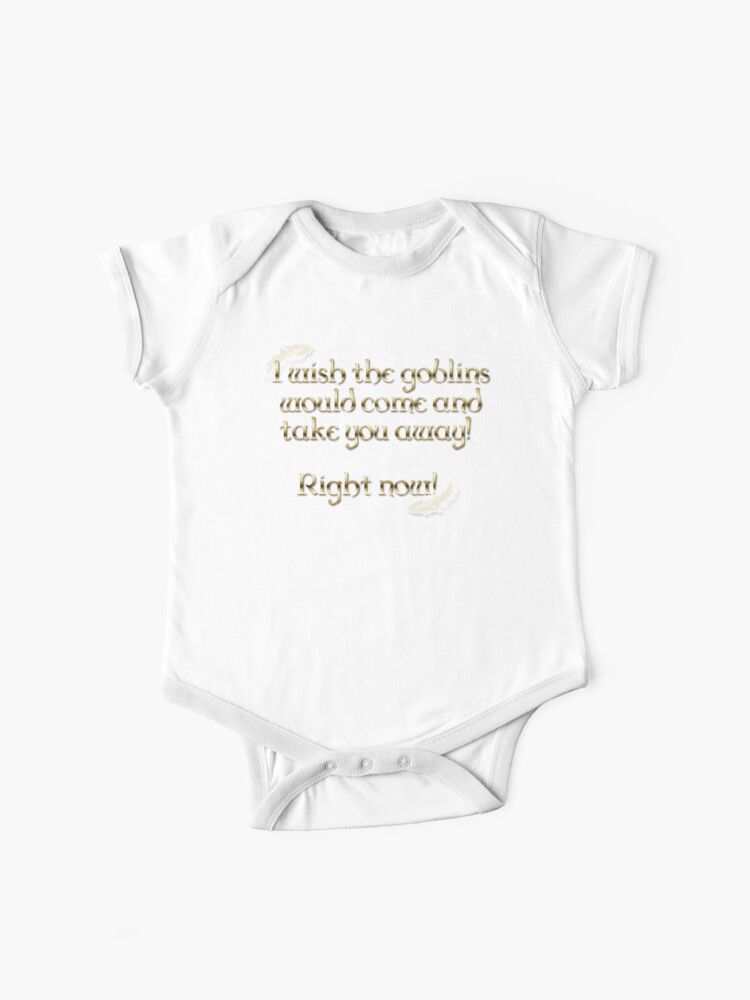 Thumbnail 1 of 2, Baby One-Piece, Goblins Take You Away (Black) designed and sold by Falln.