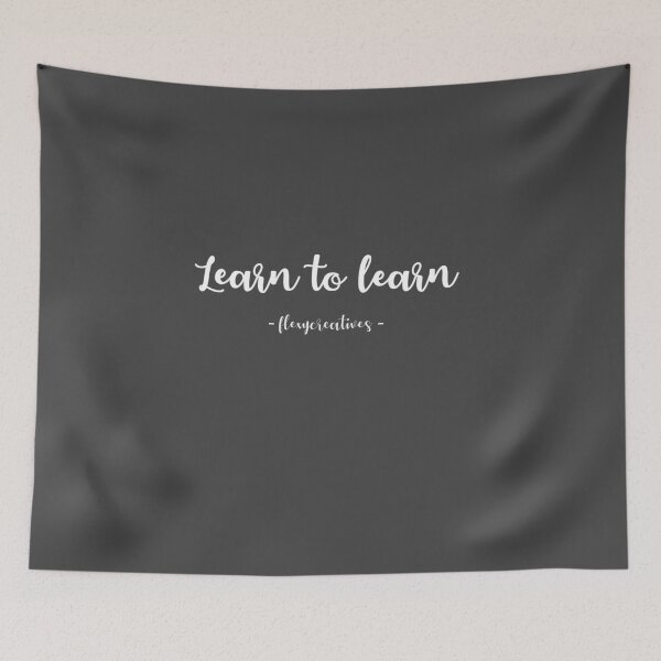 Item preview, Dark - Learn to learn saying, quote #rts-9 designed and sold by flexycreatives.