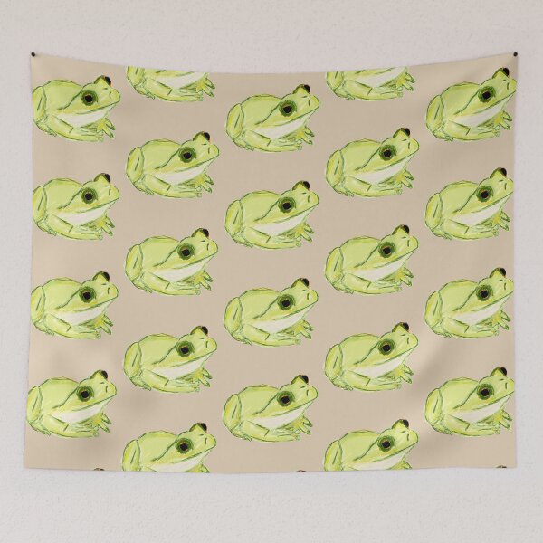 Item preview, Cottagecore Painted Frog designed and sold by cassandrafallon.