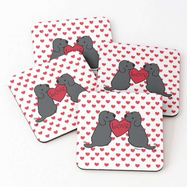 Item preview, Black Labrador Twins with Love designed and sold by HappyLabradors.